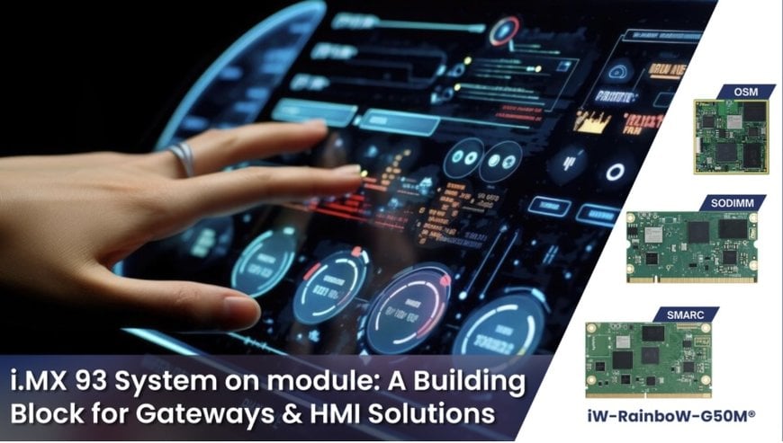 i.MX 93 System on Module: A Building Block for Gateways & HMI Solutions